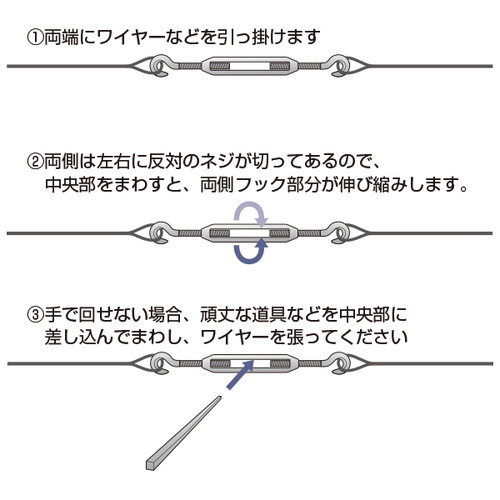 ターンバックル，H-20A，43357-2*の補助画像
