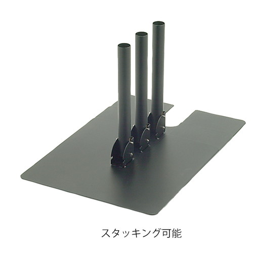 のぼり立てノックダウン，ネジ付，58610BLKの補助画像