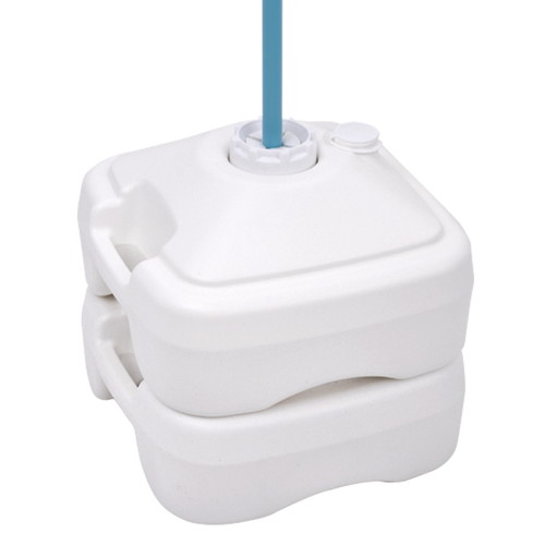 注水式のぼり竿用スタンド，16L，白，60056***の補助画像