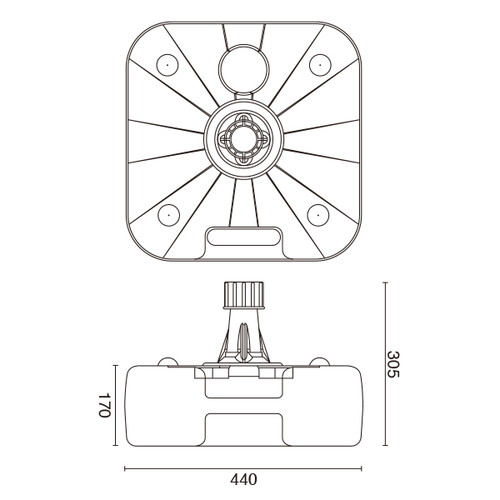 屋内外両用折畳式のぼりスタンド 安定性抜群 (20L注水タンク同等)　4セット Amazon.co.jp: 【2個セット】 屋内外両用折り畳み式のぼり