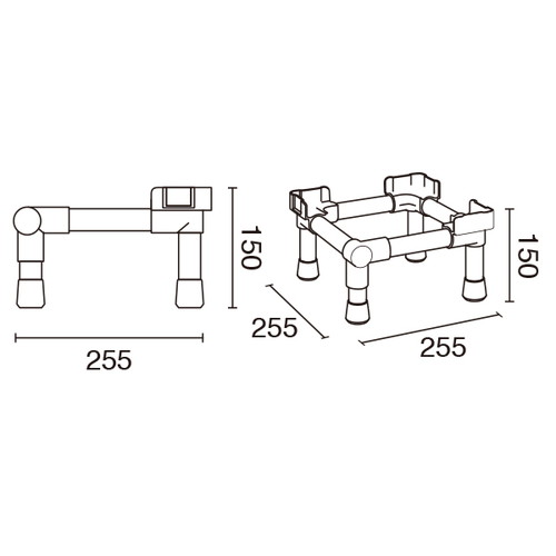 ガチャコップ専用スタンド1台用(白)，31130-2*の補助画像