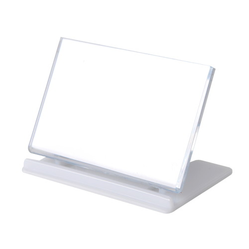 リクライニングカードホルダーUC-2白中紙ムジ，07502WHT の商品画像