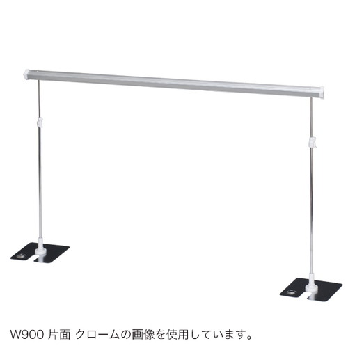 レール式POPスタンド900ベース両面クローム，33832CRM の商品画像