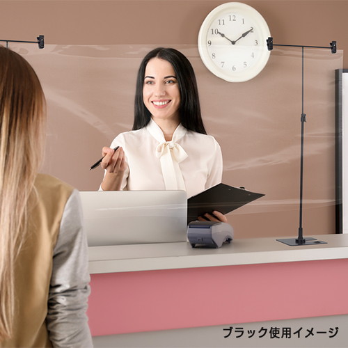 スタンドポスター掛，ブラックセンターコーナー兼用，20737BLK の補助画像