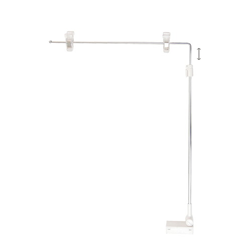 スライドマグネットPOP(L型，W300)，クローム，40733*** の商品画像