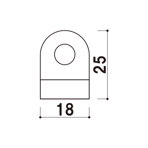 ポスタークリップA型用，吊具のみ，(1個)，A0067-4* の補助画像