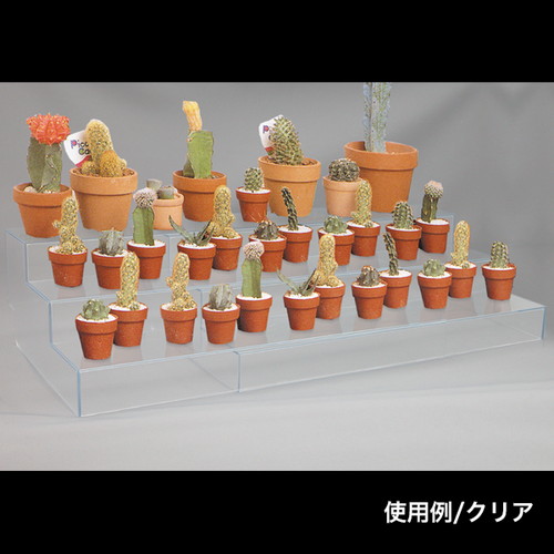 スライド式ひな段(3段)，ホワイト，30584***の補助画像