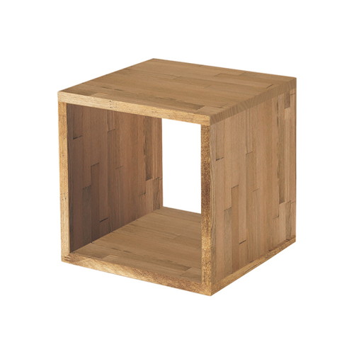 木製サイコロボックス ライトオーク 30cm角 40171BRN | 激安特価販売