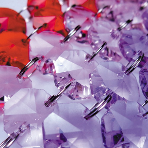 クリスタルガーランドE-1050/14角 レッド 53535RED | 激安特価販売