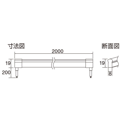 ステラフレックスネオンLED，2000mm，赤，61915-03の補助画像