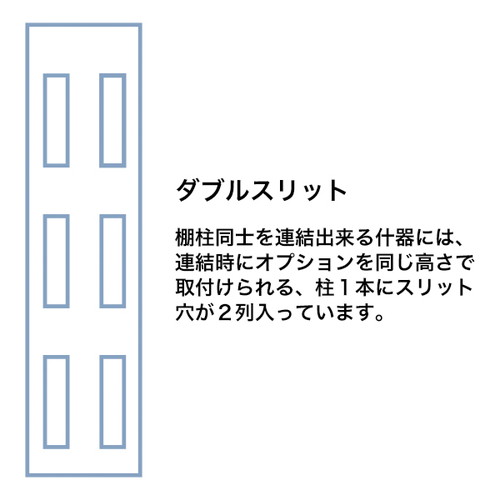 貫通式角バーセット，W1200mm，D100，40447-2*の補助画像