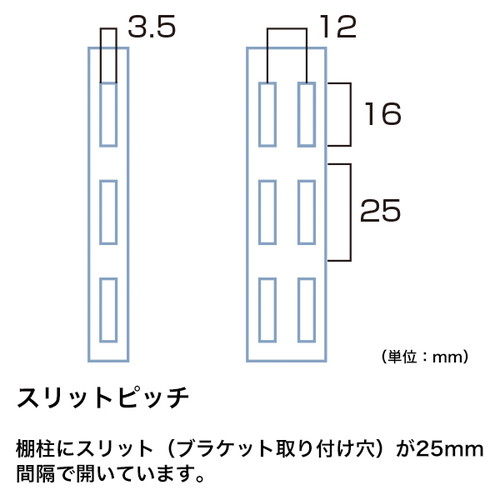 貫通式角バーセット，W1200mm，D150，40447-3*の補助画像