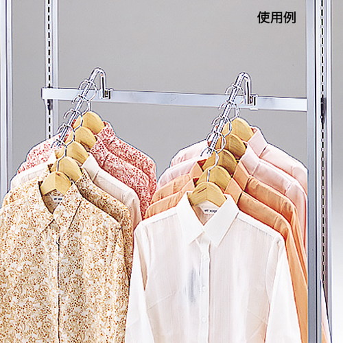傾斜バスケット　PP製　洗える　45ｘ30　5セット　② 傾斜ハンガー45° 5連掛け 40467-1* | 激安特価販売 看板材料.COM