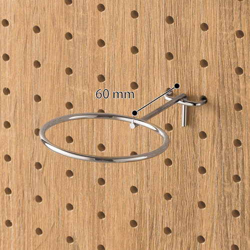 有孔パネル用リング型フック，大，(1ケ)，61859-02の補助画像