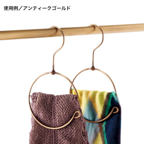 ディスプレイ用ラウンドeフック，クローム，3ケ入，56467CRMの補助画像