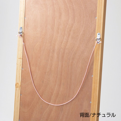 木製スリム立掛けミラー(鏡厚5mm)白，56552***の補助画像