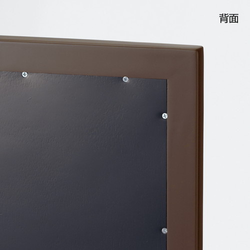 木製ワイド立掛ミラー(鏡厚5mm)濃茶，60239-03の補助画像
