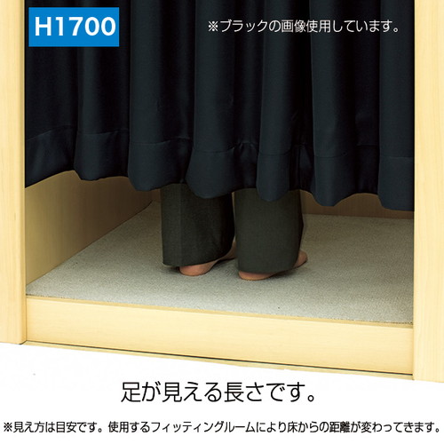 防炎カーテン(レール)，ベージュ，H1700(1枚)，50366***の補助画像