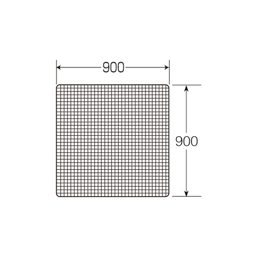 ネット，白，900×900，40605WHTの補助画像