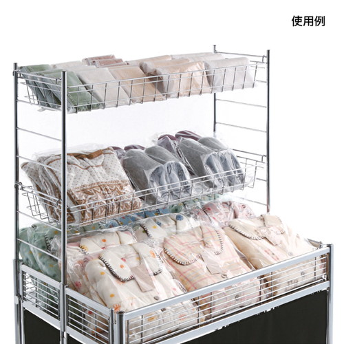 中折れワゴン用上置きカゴセットW900，55075-1*の補助画像