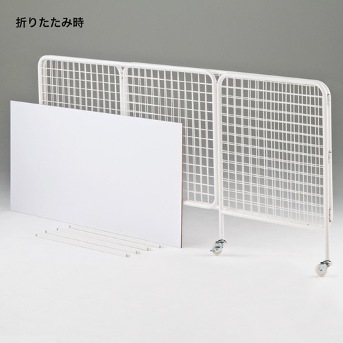 ユニットワゴン，白，浅型，W1200，40665-2*の補助画像