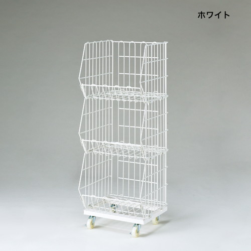 ジャンブルバスケット，スリム3段，黒，56479BLKの商品画像