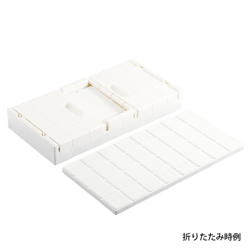 スタッキングコンテナボックス，大，ホワイト，61852-01の補助画像