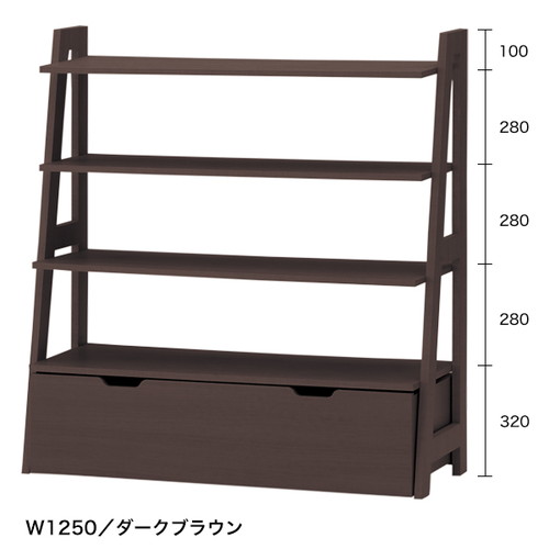 シェルフラック，W950，ダークブラウン，55863DBNの商品画像
