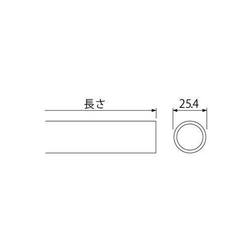 ID-642B，25.4パイプ，1500mm，61885-03の補助画像