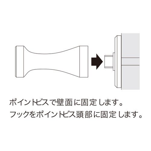 フック用パーツ，ベース金具，t3-φ25，SCPEA010の補助画像