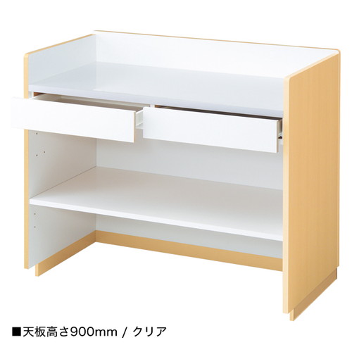 3方枠型レジカウンター台W1200白 52194-2* | 激安特価販売 看板材料.COM