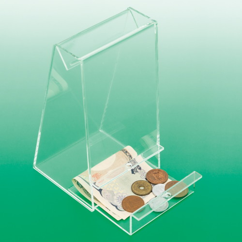 アクリル募金箱，スリムサイズ，61507-01の補助画像