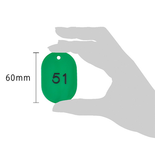 スチロール番号札大，51~100，緑，11812GRNの補助画像