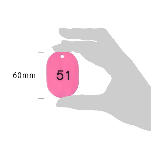 スチロール番号札大，51~100，桃，11812PNKの補助画像