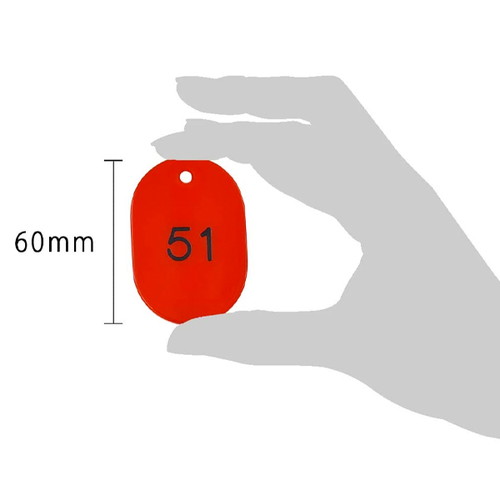 スチロール番号札大，51~100，赤，11812REDの補助画像