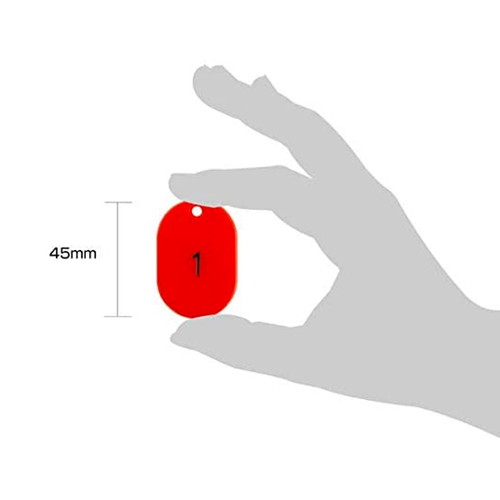スチロール番号札小1~100，赤，11813REDの補助画像