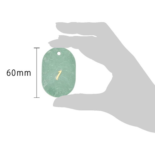 マーブル番号札(1~50)，グリーン，22805GRNの補助画像