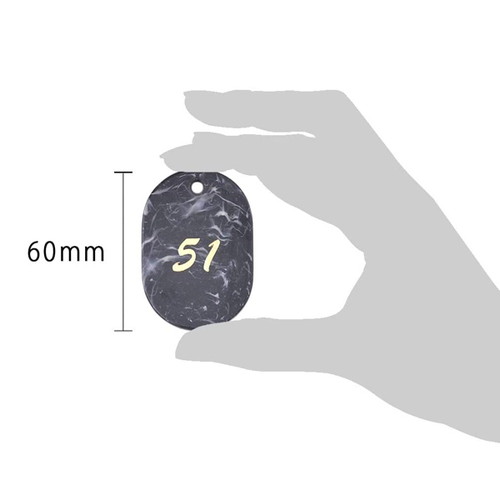 マーブル番号札(51~100)グレー，22806GRYの補助画像