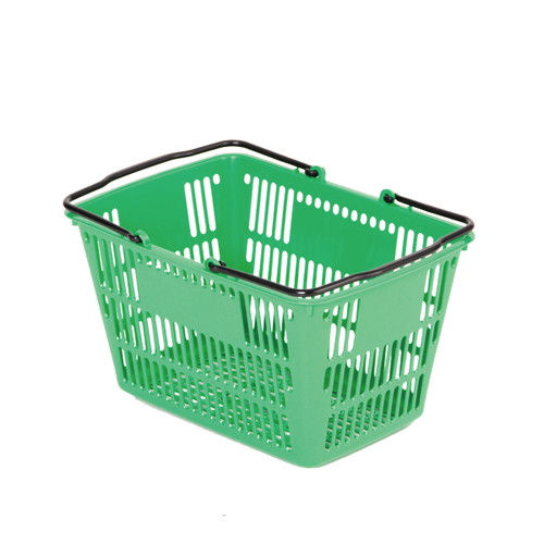 黒取手付，角1号，セルフバスケット，緑，20711GRNの商品画像