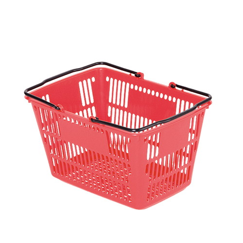 黒取手付，角1号，セルフバスケット，赤，20711REDの商品画像