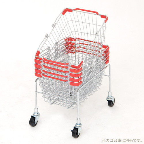マーケットバスケット，S(クローム/RED)バラ1ケ，50823-1*の補助画像