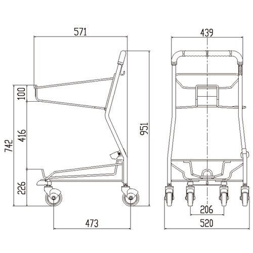 ショッピングカート 501 60368-01 | 激安特価販売 看板材料.COM
