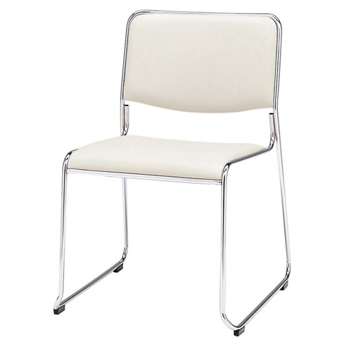マッキン，スタッキングチェア，ホワイト，60690WHTの商品画像