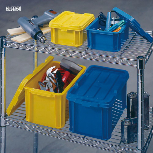 BOXコンテナ，B-13，ブルー，54220BLUの補助画像