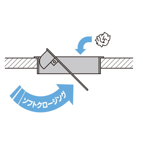 ステンレス鋼製，屑入投入口AD-GD型，60467-01の補助画像