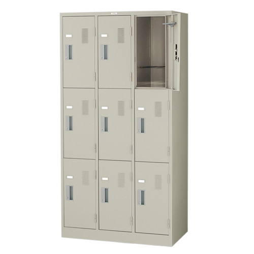 9人用ロッカー3連3号，LK9N-AW，52393-AWの商品画像