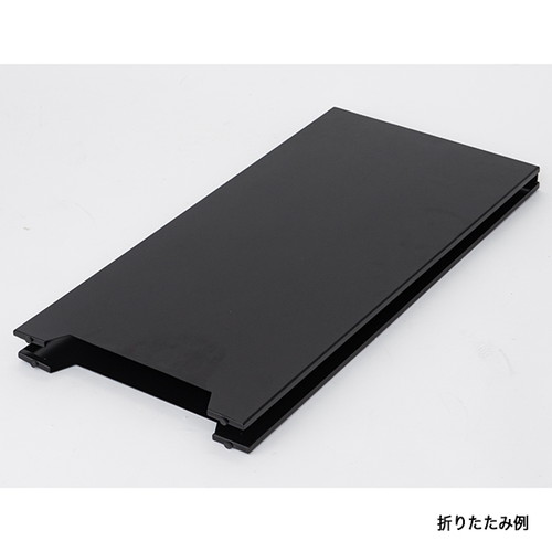 スチールメッセージプレート 屋外 両面 奥行2段階調節可能 63043 (ブラック/ホワイト/ベージュ)