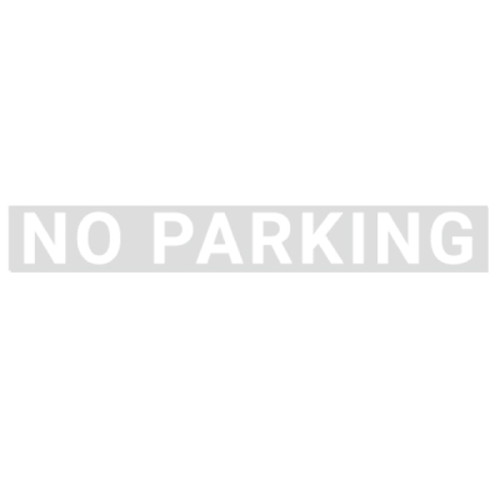 三角コーン用シール NO PARKING (黒文字/白文字) 64674-1