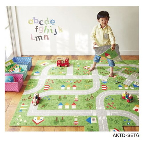 東リ ファブリックフロア キッズロードパネルカーペット ケース売り(6枚入)