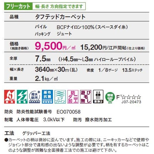 東リロールカーペットシャサーヌの補助画像